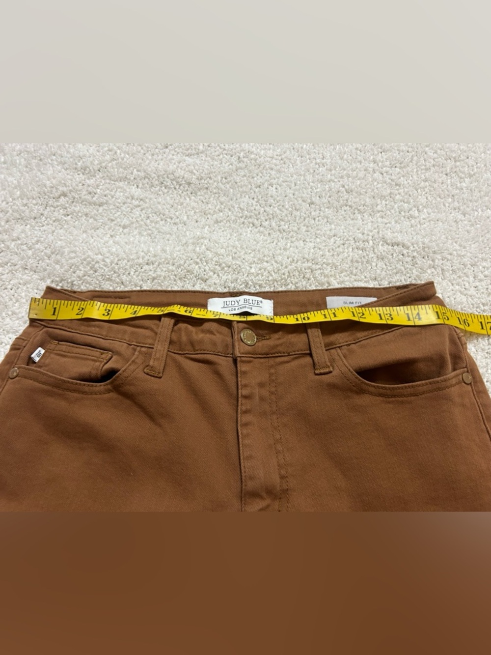 Judy Blue Jeans Size 9/29 Brown Slim Fit High Rise Stretchy Flattering Denim - Picture 6 of 8